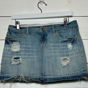 Mudd Women's Mini Jean Denim Skirt Size 7